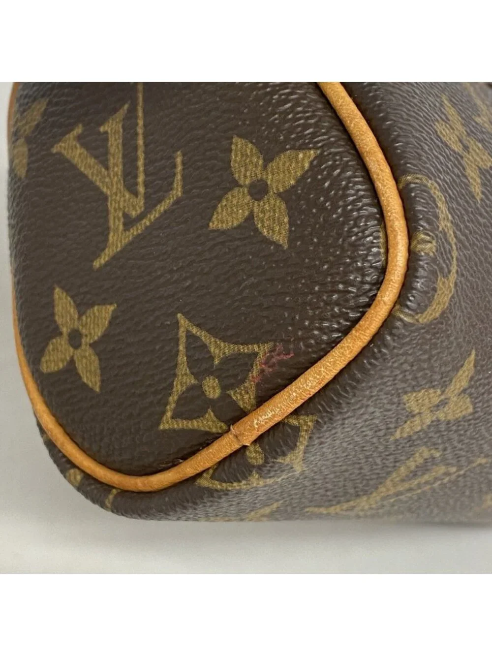 Louis Vuitton Handbag Monogram Mini Speedy Brown 2-Way